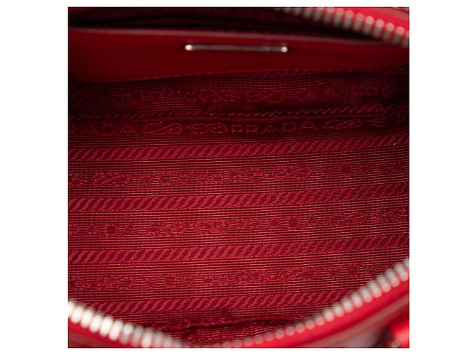 Borsa Prada Red Mini Saffiano Lux Promenade Rosso - vista 4