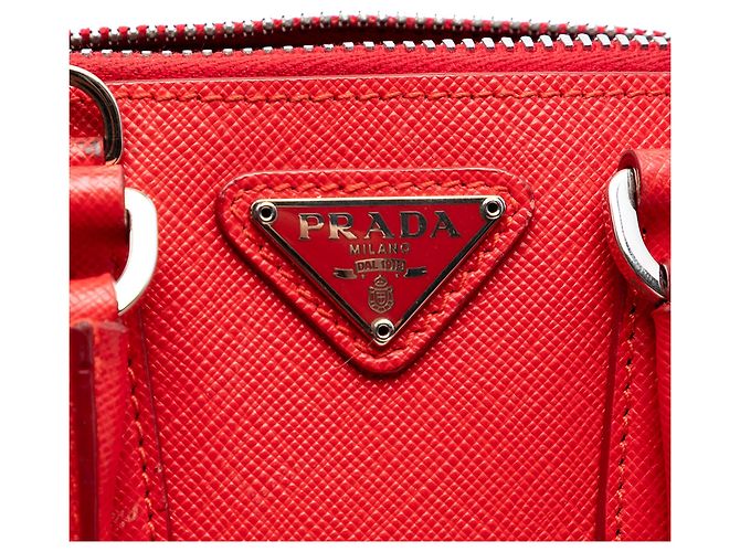 Borsa Prada Red Mini Saffiano Lux Promenade Rosso - vista 5