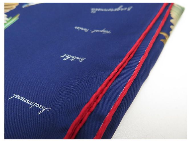 Hermès NUOVO FULLETTO HERMES L'INTRUS DE JACQUELOT CARRÉ 90 BLU SETA Blu navy - vista 11