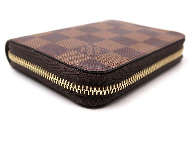 CARTERA LOUIS VUITTON ZIPPY N63070 EN LIENZO DAMIER EBENE Castaño - vista 3
