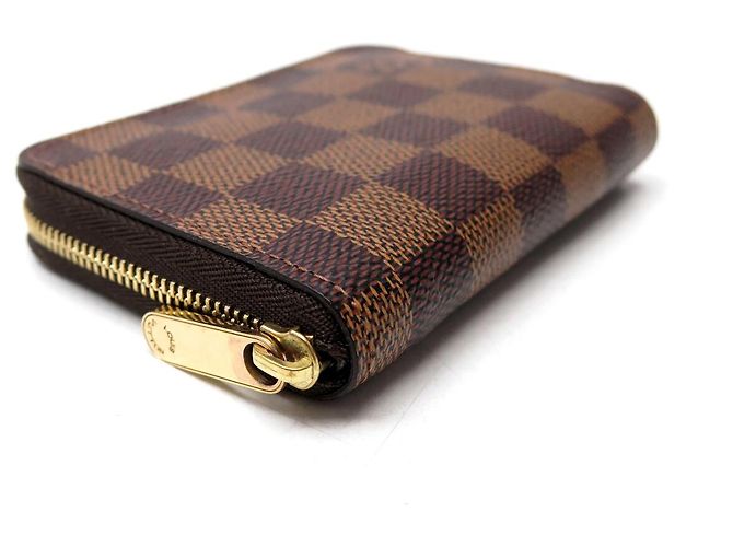 CARTERA LOUIS VUITTON ZIPPY N63070 EN LIENZO DAMIER EBENE Castaño - vista 4