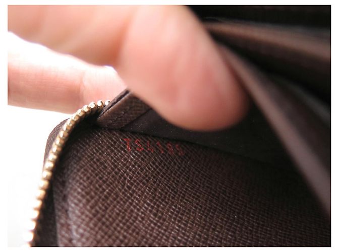 CARTERA LOUIS VUITTON ZIPPY N63070 EN LIENZO DAMIER EBENE Castaño - vista 8