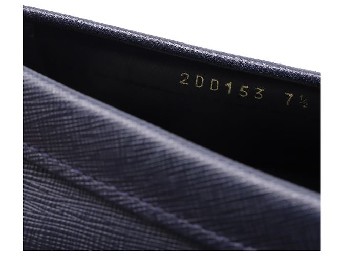Prada Driving Loafer Schuhe aus Saffiano-Leder in Navy Blau - Ansicht 11