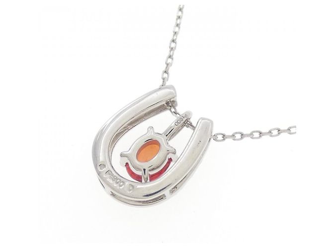 Autre Marque Collana in zaffiro e diamanti Pt900/Pt850 Argento - vista 4