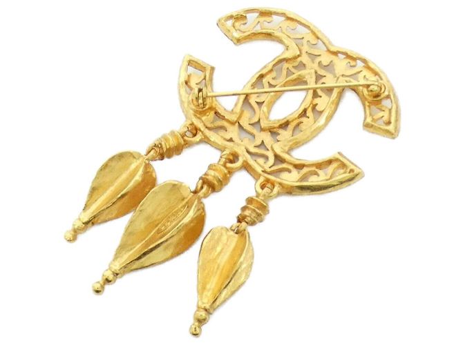 Timeless Spilla Vintage Chanel D'oro - vista 2
