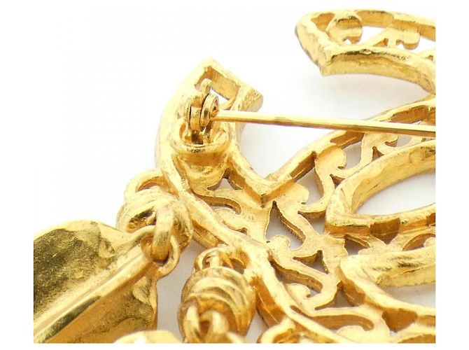 Timeless Spilla Vintage Chanel D'oro - vista 5