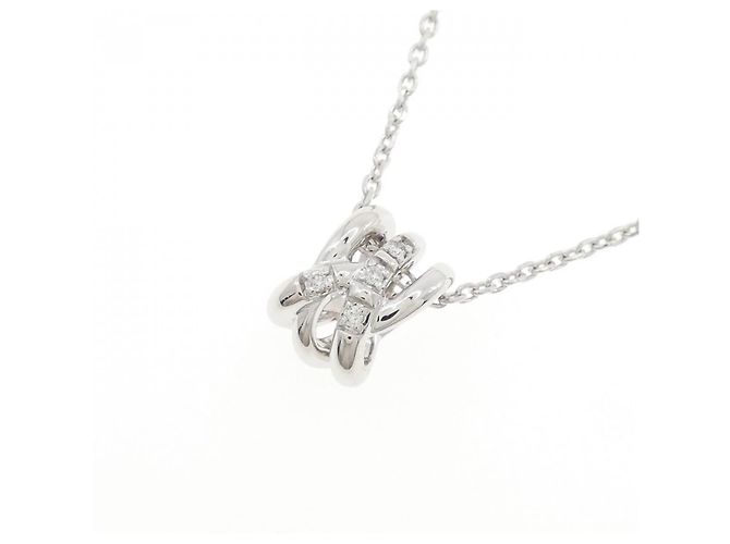 Autre Marque Collana in oro bianco 10K e diamanti Argento - vista 3