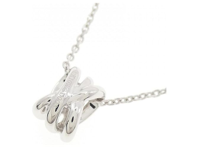 Autre Marque Collana in oro bianco 10K e diamanti Argento - vista 4