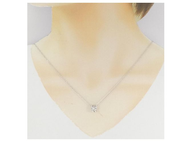 Autre Marque Collana in oro bianco 10K e diamanti Argento - vista 6