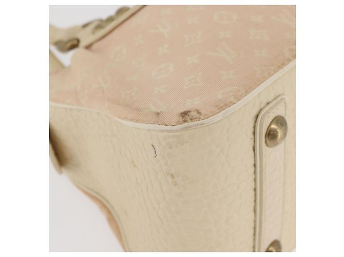 LOUIS VUITTON Bolso Monogram Mini Lin Trapeze PM Rosa M40062 LV Auth 182773 - vista 10