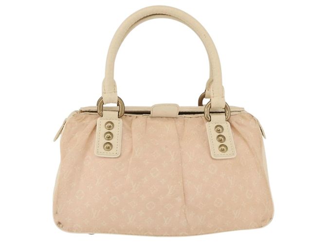 LOUIS VUITTON Bolso Monogram Mini Lin Trapeze PM Rosa M40062 LV Auth 182773 - vista 13