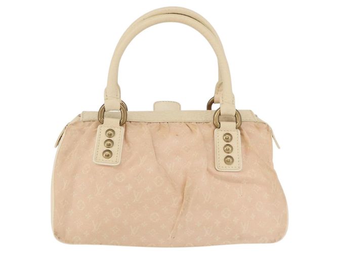 LOUIS VUITTON Bolso Monogram Mini Lin Trapeze PM Rosa M40062 LV Auth 182773 - vista 2