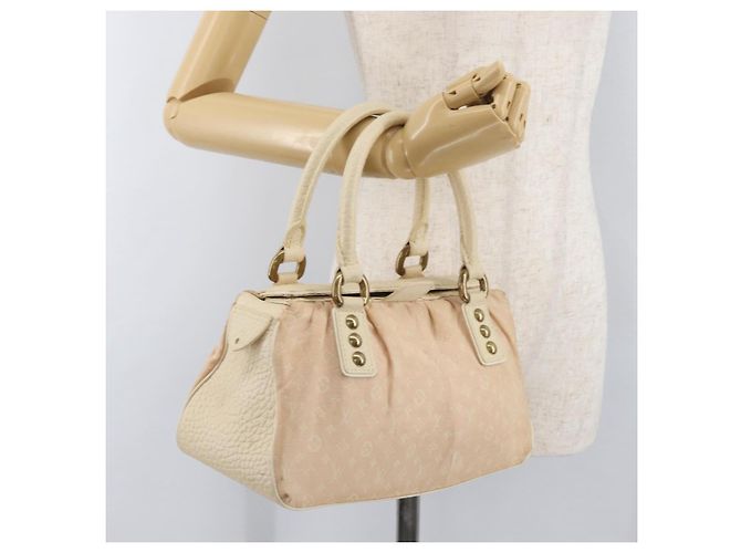 LOUIS VUITTON Bolso Monogram Mini Lin Trapeze PM Rosa M40062 LV Auth 182773 - vista 24