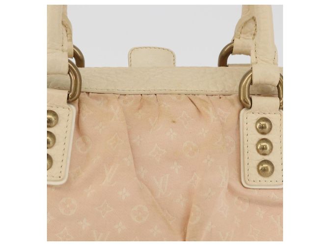LOUIS VUITTON Bolso Monogram Mini Lin Trapeze PM Rosa M40062 LV Auth 182773 - vista 3