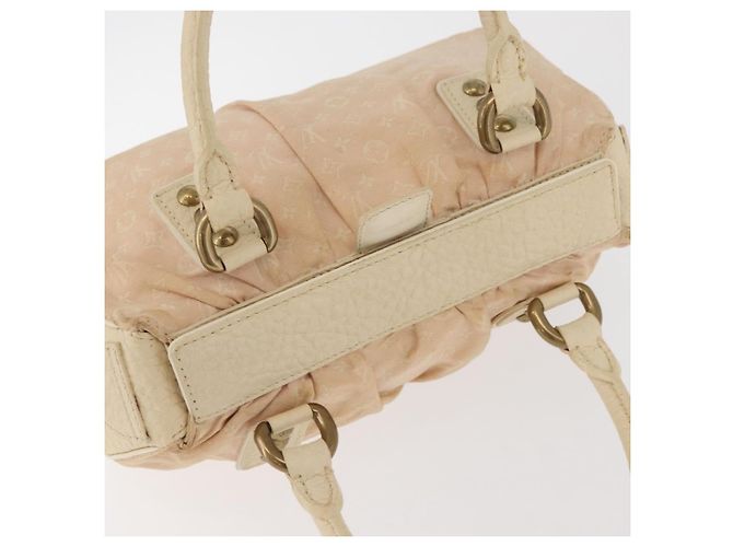 LOUIS VUITTON Bolso Monogram Mini Lin Trapeze PM Rosa M40062 LV Auth 182773 - vista 8