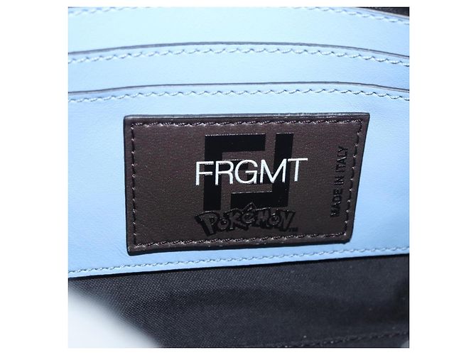 Zucca FENDI FENDI x FRGMT x POKMON Bolsa de Ombro Dratini Marrom Preto Auth 167373SM - vista 19