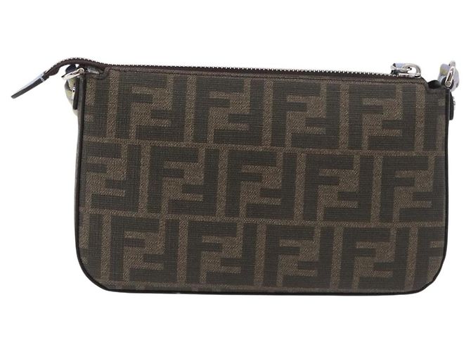 Zucca FENDI FENDI x FRGMT x POKMON Bolsa de Ombro Dratini Marrom Preto Auth 167373SM - vista 2