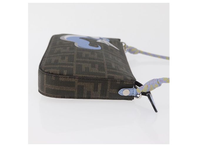Zucca FENDI FENDI x FRGMT x POKMON Bolsa de Ombro Dratini Marrom Preto Auth 167373SM - vista 3