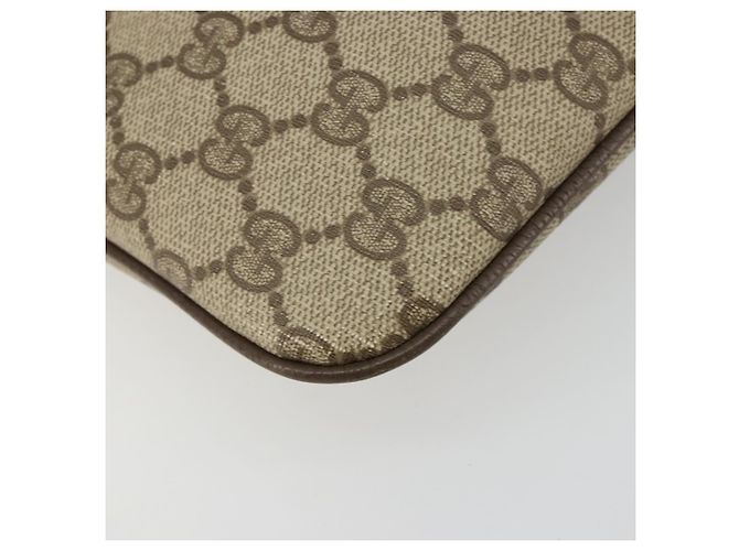 Borsa GUCCI GG Supreme Web Sherry Line in PVC Beige Oro 904 02 047 Auth 181772 D'oro - vista 15