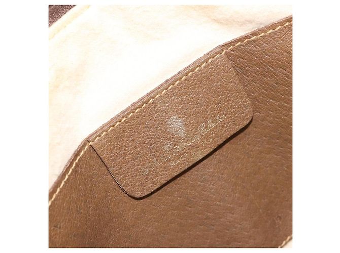 Borsa GUCCI GG Supreme Web Sherry Line in PVC Beige Oro 904 02 047 Auth 181772 D'oro - vista 19