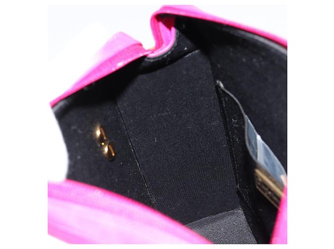Christian Dior Chain Shoulder Bag Leder Rosa Gold Authentisch 182225A - Ansicht 19