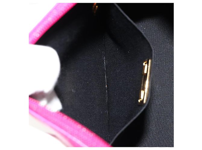 Christian Dior Chain Shoulder Bag Leder Rosa Gold Authentisch 182225A - Ansicht 20