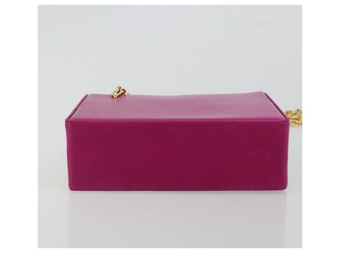 Christian Dior Chain Shoulder Bag Leder Rosa Gold Authentisch 182225A - Ansicht 5