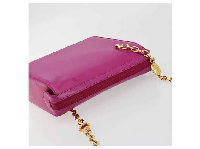 Christian Dior Chain Shoulder Bag Leder Rosa Gold Authentisch 182225A - Ansicht 6
