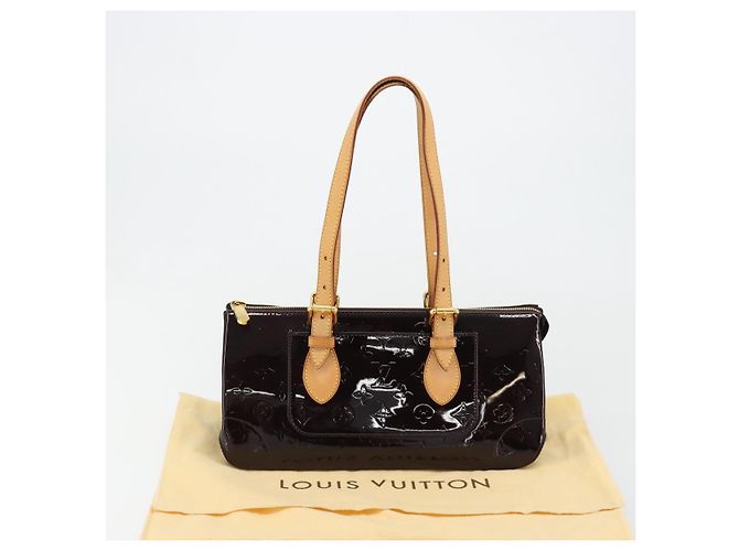 LOUIS VUITTON Monogram Vernis Rosewood Avenue Bag Amarante M93510 Auth 181823V Bordò - vista 12