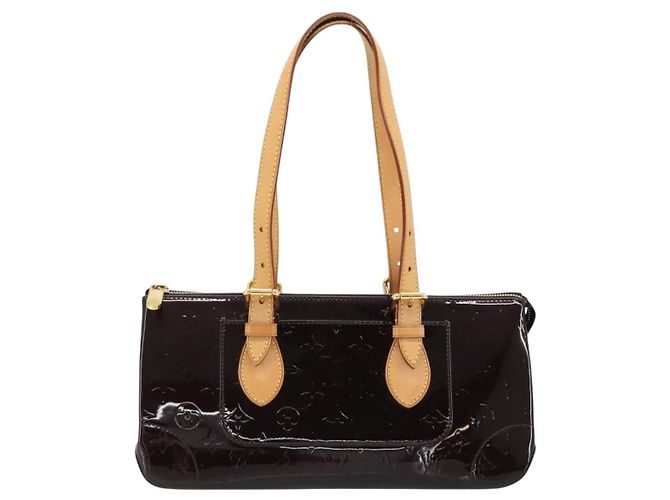 LOUIS VUITTON Monogram Vernis Rosewood Avenue Bag Amarante M93510 Auth 181823V Bordò - vista 13
