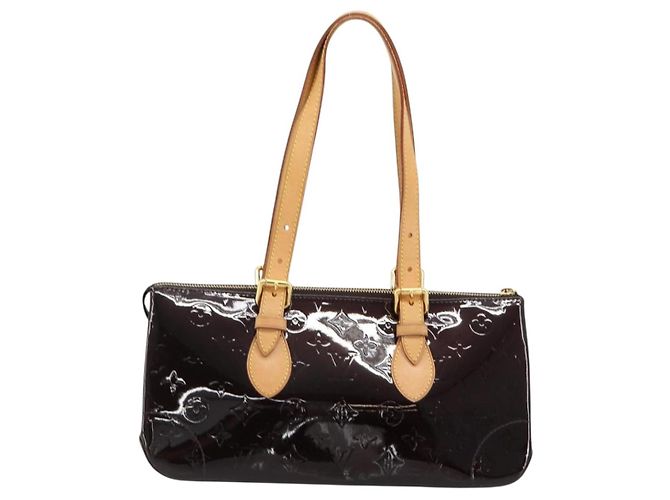 LOUIS VUITTON Monogram Vernis Rosewood Avenue Bag Amarante M93510 Auth 181823V Bordò - vista 2