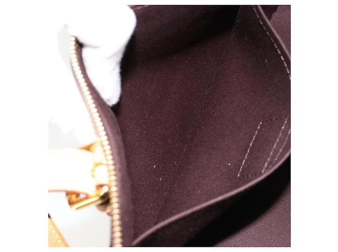 LOUIS VUITTON Monogram Vernis Rosewood Avenue Bag Amarante M93510 Auth 181823V Bordò - vista 23