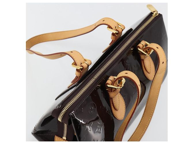 LOUIS VUITTON Monogram Vernis Rosewood Avenue Bag Amarante M93510 Auth 181823V Bordò - vista 6