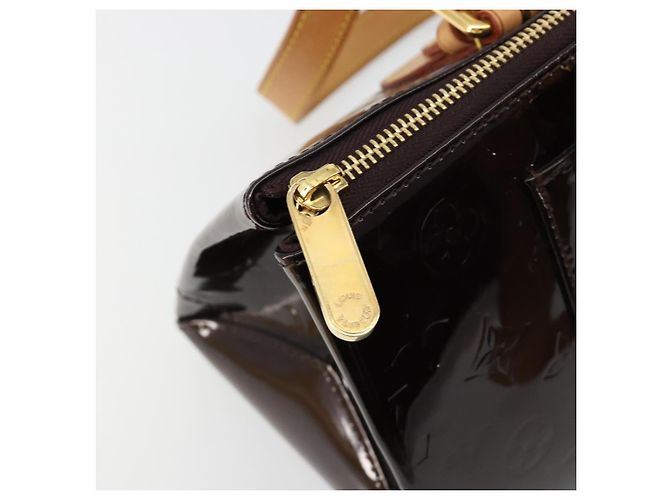 LOUIS VUITTON Monogram Vernis Rosewood Avenue Bag Amarante M93510 Auth 181823V Bordò - vista 9