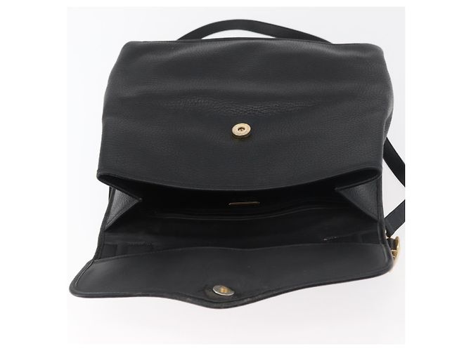 Borsa Christian Dior in pelle 2way nera e oro Autentica 180092 Nero D'oro - vista 11