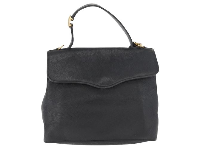 Borsa Christian Dior in pelle 2way nera e oro Autentica 180092 Nero D'oro - vista 13