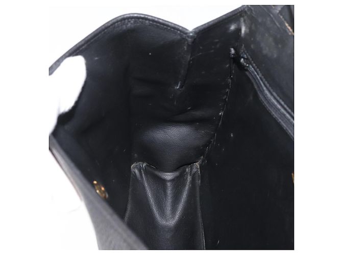 Borsa Christian Dior in pelle 2way nera e oro Autentica 180092 Nero D'oro - vista 21
