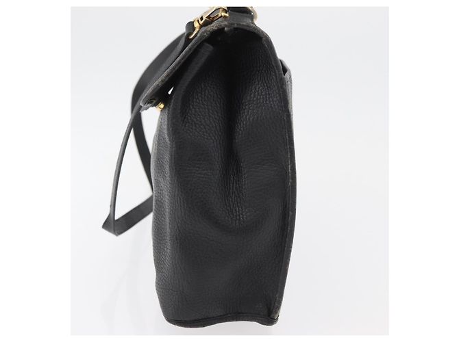 Borsa Christian Dior in pelle 2way nera e oro Autentica 180092 Nero D'oro - vista 3