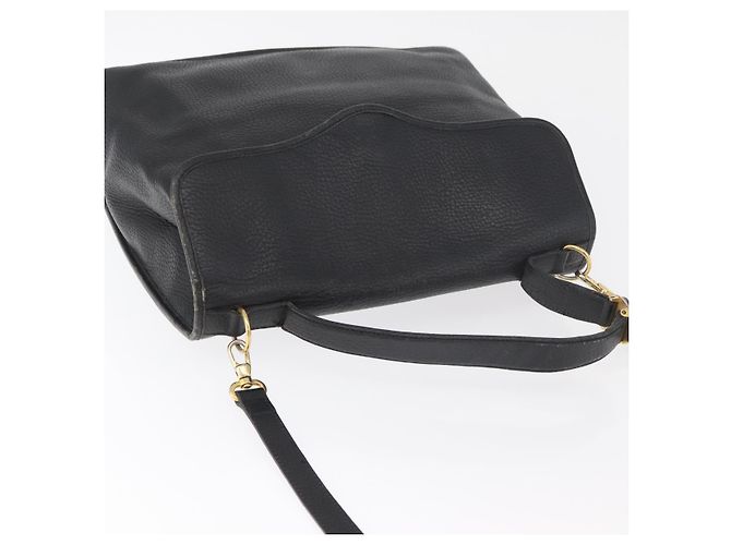Borsa Christian Dior in pelle 2way nera e oro Autentica 180092 Nero D'oro - vista 6