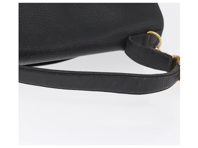 Borsa Christian Dior in pelle 2way nera e oro Autentica 180092 Nero D'oro - vista 7