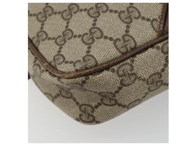 Borsa a tracolla GUCCI GG Supreme PVC Beige Oro Auth BA13033 D'oro - vista 14