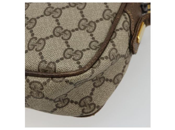 Borsa a tracolla GUCCI GG Supreme PVC Beige Oro Auth BA13033 D'oro - vista 15