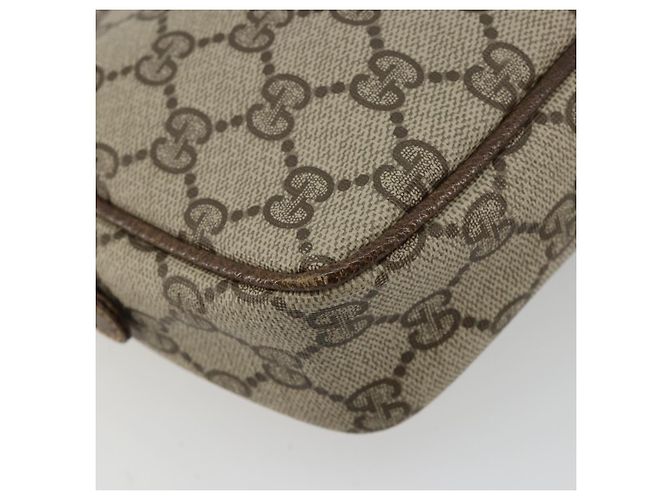 Borsa a tracolla GUCCI GG Supreme PVC Beige Oro Auth BA13033 D'oro - vista 16