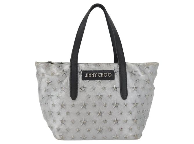 Borsa Jimmy Choo in pelle azzurro chiaro argento Auth BA13173 Blu chiaro - vista 13