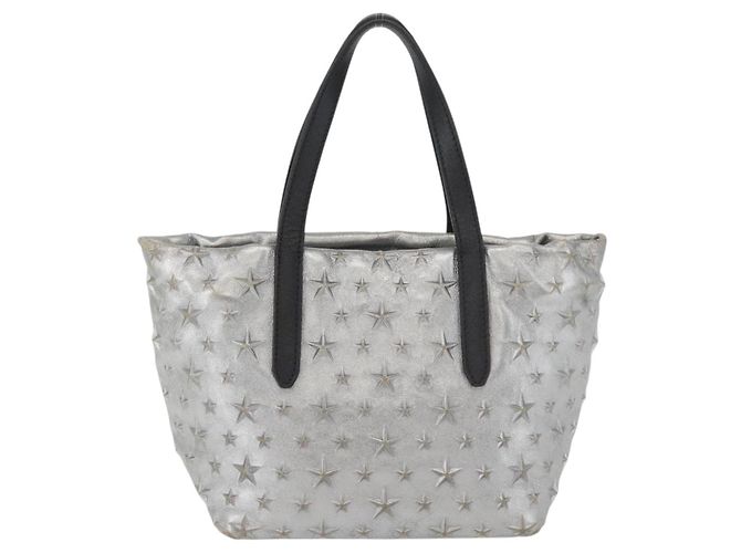 Borsa Jimmy Choo in pelle azzurro chiaro argento Auth BA13173 Blu chiaro - vista 2