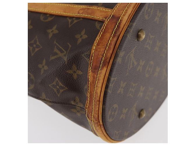 LOUIS VUITTON Borsa a Spalla Monogram Bucket GM M42236 LV Auth 178888 Monogramma - vista 9