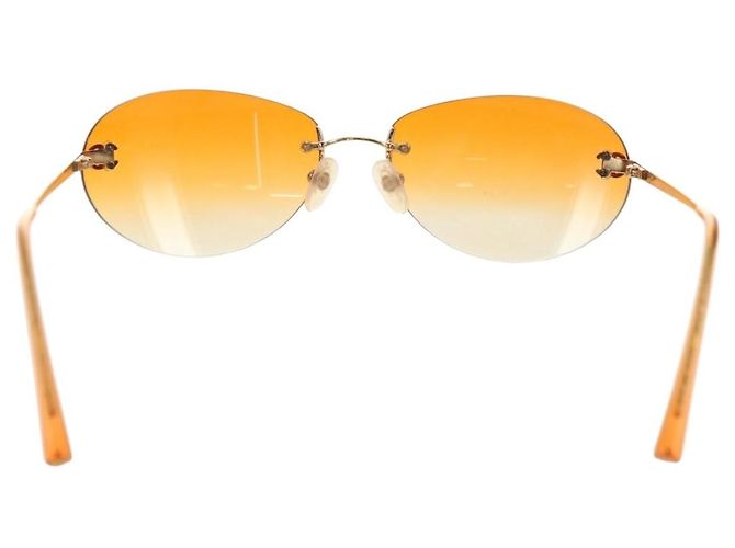 Gafas de sol CHANEL metal Orange CC Auth yk20403SAM Naranja - vista 2