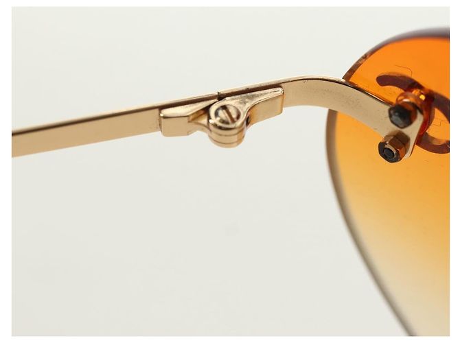 Gafas de sol CHANEL metal Orange CC Auth yk20403SAM Naranja - vista 25