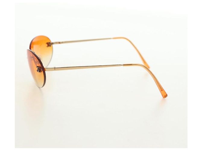 Gafas de sol CHANEL metal Orange CC Auth yk20403SAM Naranja - vista 3