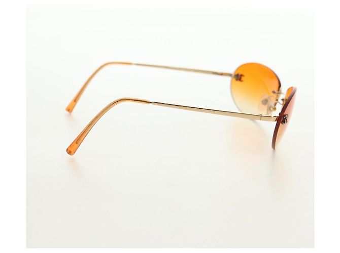 Gafas de sol CHANEL metal Orange CC Auth yk20403SAM Naranja - vista 4